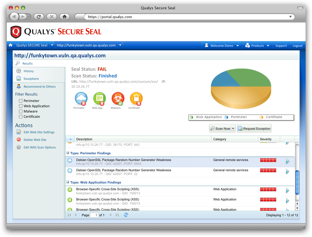 SECURE Seal Qualys, Inc.